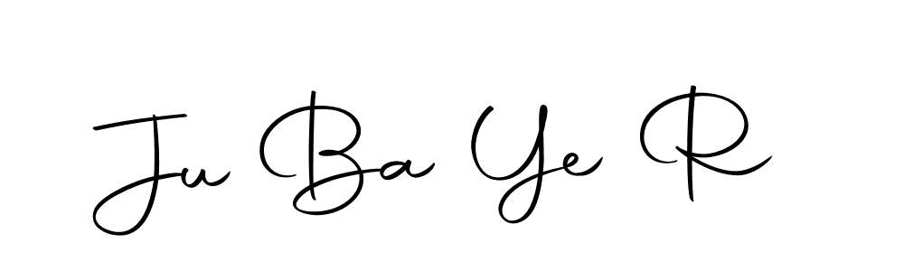 Here are the top 10 professional signature styles for the name Ju Ba Ye R. These are the best autograph styles you can use for your name. Ju Ba Ye R signature style 10 images and pictures png