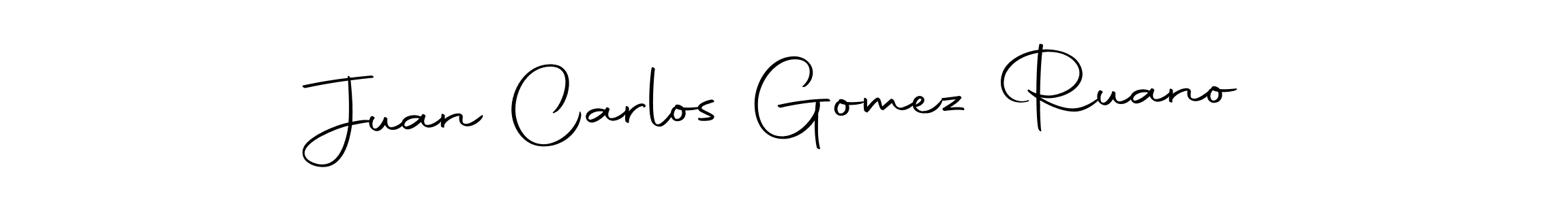 How to make Juan Carlos Gomez Ruano name signature. Use Autography-DOLnW style for creating short signs online. This is the latest handwritten sign. Juan Carlos Gomez Ruano signature style 10 images and pictures png