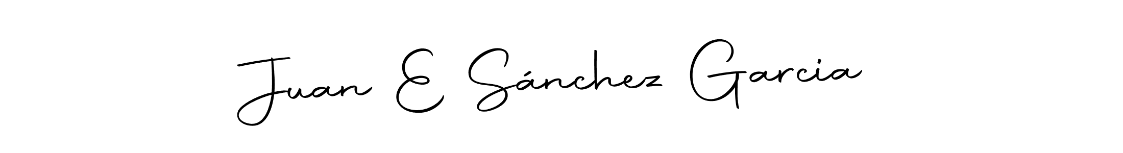 Design your own signature with our free online signature maker. With this signature software, you can create a handwritten (Autography-DOLnW) signature for name Juan E Sánchez Garcia. Juan E Sánchez Garcia signature style 10 images and pictures png