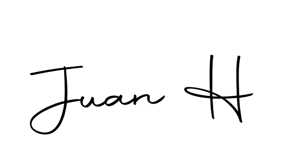 Make a beautiful signature design for name Juan H. With this signature (Autography-DOLnW) style, you can create a handwritten signature for free. Juan H signature style 10 images and pictures png