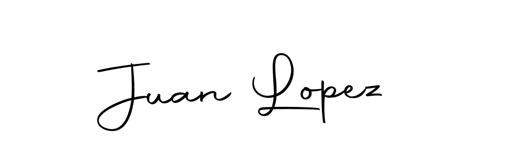 Design your own signature with our free online signature maker. With this signature software, you can create a handwritten (Autography-DOLnW) signature for name Juan Lopez. Juan Lopez signature style 10 images and pictures png