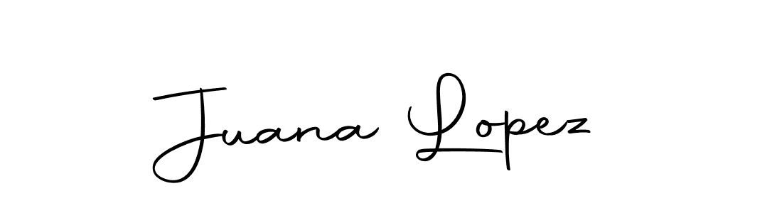 Juana Lopez stylish signature style. Best Handwritten Sign (Autography-DOLnW) for my name. Handwritten Signature Collection Ideas for my name Juana Lopez. Juana Lopez signature style 10 images and pictures png