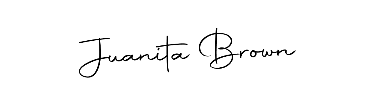 Juanita Brown stylish signature style. Best Handwritten Sign (Autography-DOLnW) for my name. Handwritten Signature Collection Ideas for my name Juanita Brown. Juanita Brown signature style 10 images and pictures png