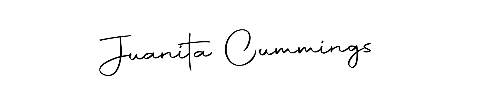 Design your own signature with our free online signature maker. With this signature software, you can create a handwritten (Autography-DOLnW) signature for name Juanita Cummings. Juanita Cummings signature style 10 images and pictures png