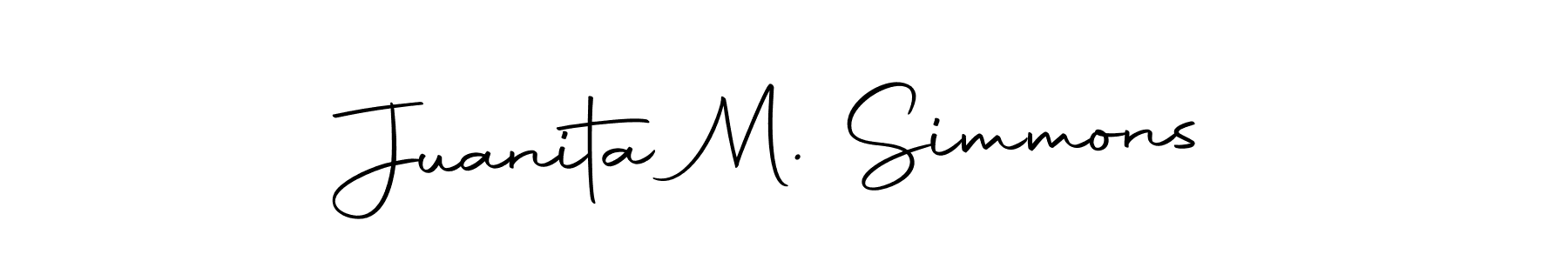 See photos of Juanita M. Simmons official signature by Spectra . Check more albums & portfolios. Read reviews & check more about Autography-DOLnW font. Juanita M. Simmons signature style 10 images and pictures png