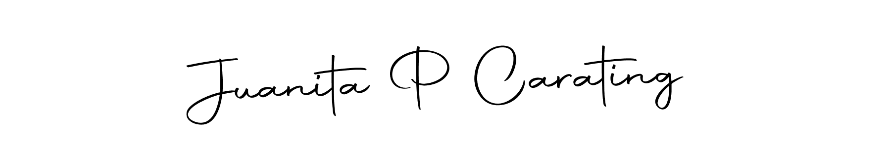 Use a signature maker to create a handwritten signature online. With this signature software, you can design (Autography-DOLnW) your own signature for name Juanita P Carating. Juanita P Carating signature style 10 images and pictures png