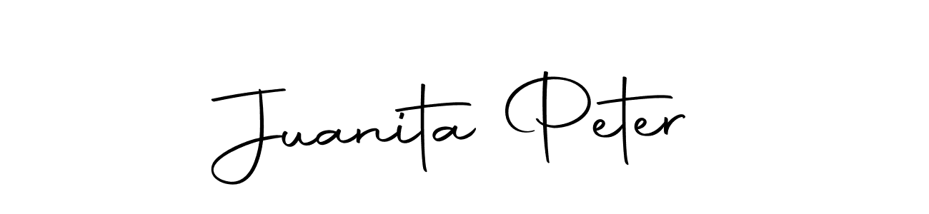 Make a short Juanita Peter signature style. Manage your documents anywhere anytime using Autography-DOLnW. Create and add eSignatures, submit forms, share and send files easily. Juanita Peter signature style 10 images and pictures png