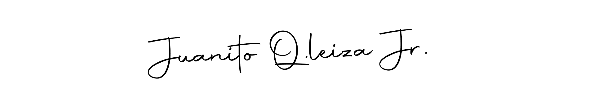 Also You can easily find your signature by using the search form. We will create Juanito Q.leiza Jr. name handwritten signature images for you free of cost using Autography-DOLnW sign style. Juanito Q.leiza Jr. signature style 10 images and pictures png