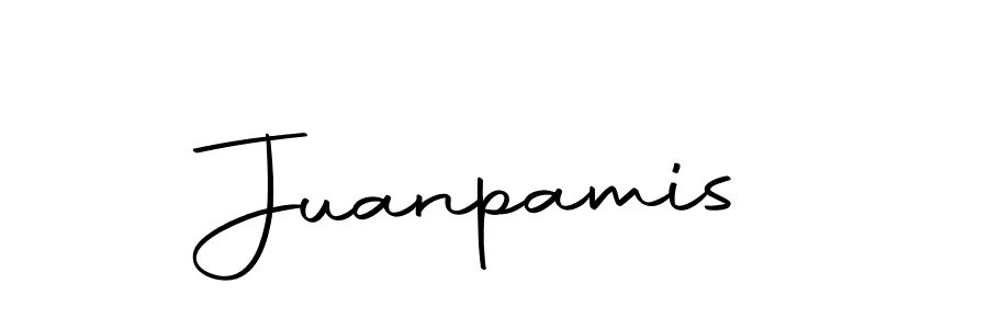 Use a signature maker to create a handwritten signature online. With this signature software, you can design (Autography-DOLnW) your own signature for name Juanpamis. Juanpamis signature style 10 images and pictures png
