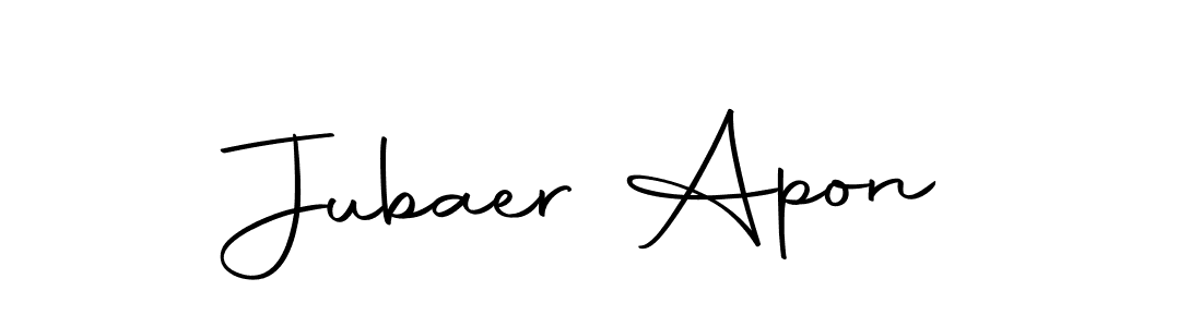 The best way (Autography-DOLnW) to make a short signature is to pick only two or three words in your name. The name Jubaer Apon include a total of six letters. For converting this name. Jubaer Apon signature style 10 images and pictures png