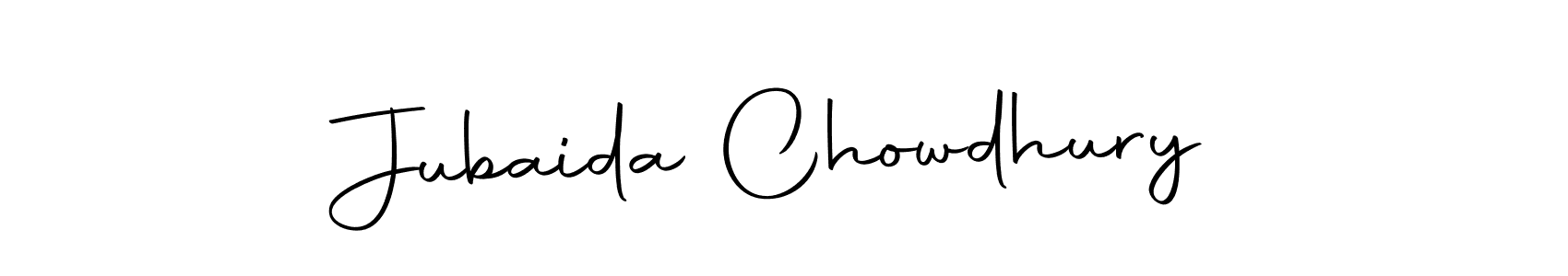 Create a beautiful signature design for name Jubaida Chowdhury. With this signature (Autography-DOLnW) fonts, you can make a handwritten signature for free. Jubaida Chowdhury signature style 10 images and pictures png