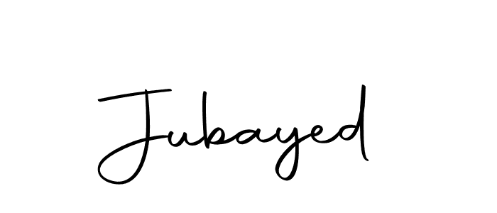 Design your own signature with our free online signature maker. With this signature software, you can create a handwritten (Autography-DOLnW) signature for name Jubayed. Jubayed signature style 10 images and pictures png