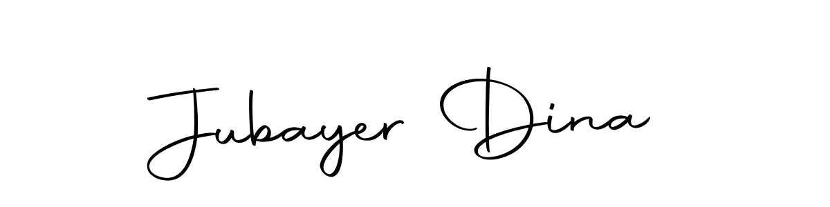 Jubayer Dina stylish signature style. Best Handwritten Sign (Autography-DOLnW) for my name. Handwritten Signature Collection Ideas for my name Jubayer Dina. Jubayer Dina signature style 10 images and pictures png