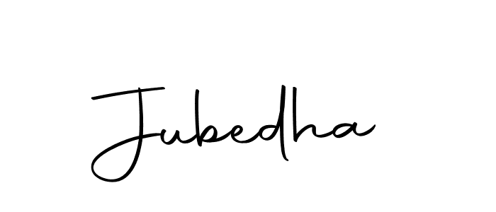 Also we have Jubedha name is the best signature style. Create professional handwritten signature collection using Autography-DOLnW autograph style. Jubedha signature style 10 images and pictures png