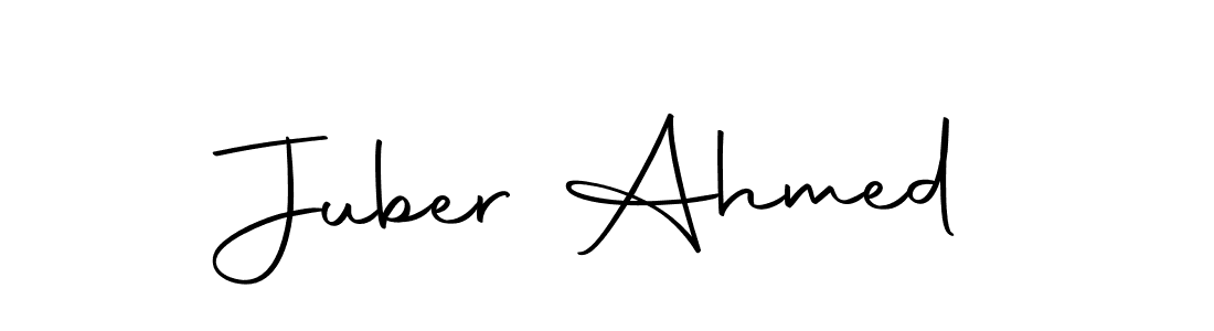 Design your own signature with our free online signature maker. With this signature software, you can create a handwritten (Autography-DOLnW) signature for name Juber Ahmed. Juber Ahmed signature style 10 images and pictures png