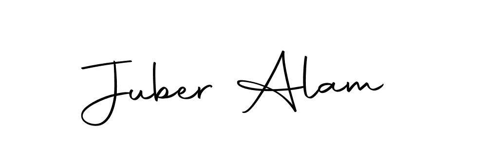 You should practise on your own different ways (Autography-DOLnW) to write your name (Juber Alam) in signature. don't let someone else do it for you. Juber Alam signature style 10 images and pictures png