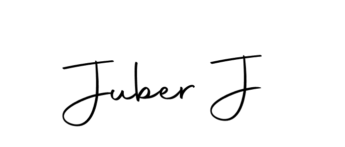 Design your own signature with our free online signature maker. With this signature software, you can create a handwritten (Autography-DOLnW) signature for name Juber J. Juber J signature style 10 images and pictures png