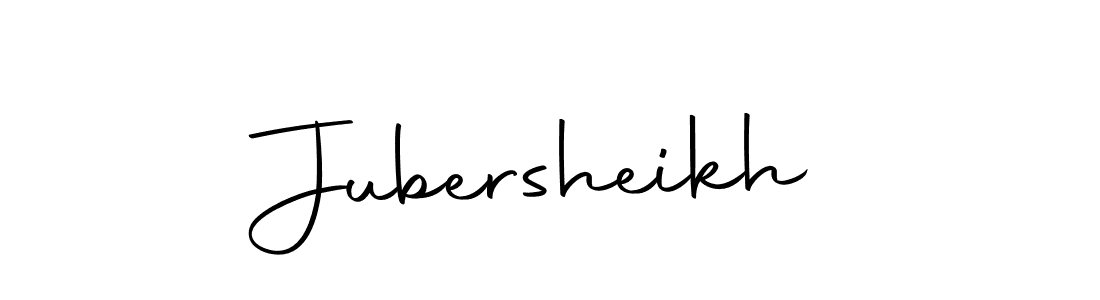 You should practise on your own different ways (Autography-DOLnW) to write your name (Jubersheikh) in signature. don't let someone else do it for you. Jubersheikh signature style 10 images and pictures png