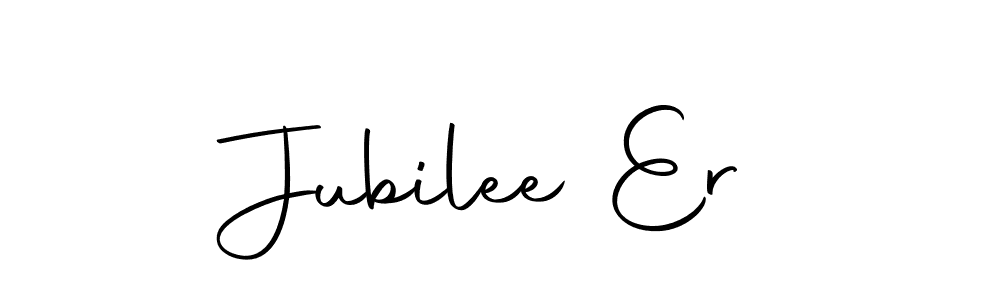 How to make Jubilee Er name signature. Use Autography-DOLnW style for creating short signs online. This is the latest handwritten sign. Jubilee Er signature style 10 images and pictures png