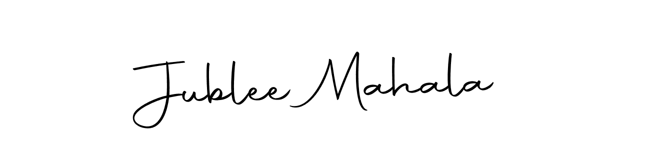 Make a beautiful signature design for name Jublee Mahala. With this signature (Autography-DOLnW) style, you can create a handwritten signature for free. Jublee Mahala signature style 10 images and pictures png