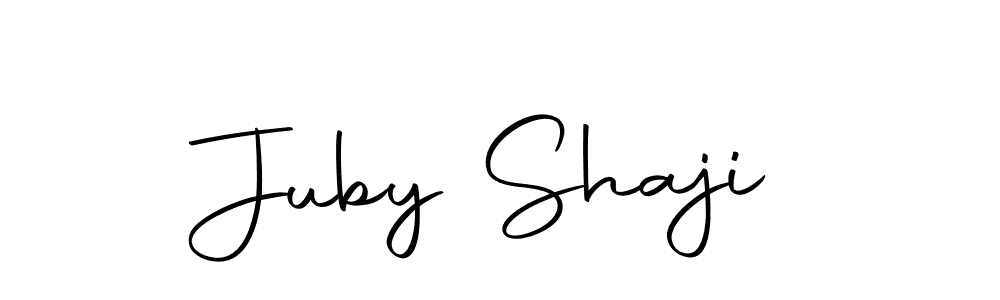 Make a beautiful signature design for name Juby Shaji. With this signature (Autography-DOLnW) style, you can create a handwritten signature for free. Juby Shaji signature style 10 images and pictures png