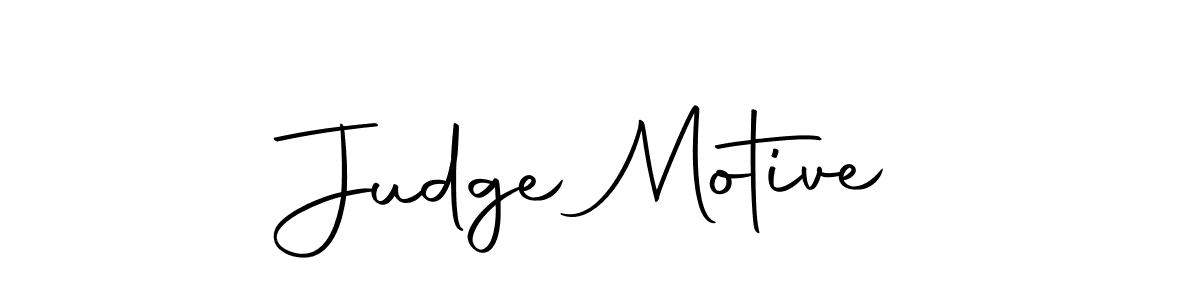 Design your own signature with our free online signature maker. With this signature software, you can create a handwritten (Autography-DOLnW) signature for name Judge Motive. Judge Motive signature style 10 images and pictures png