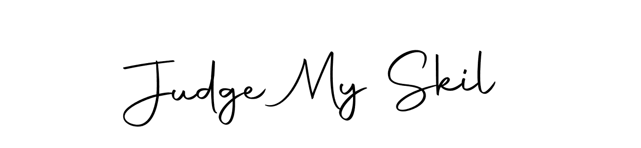 Similarly Autography-DOLnW is the best handwritten signature design. Signature creator online .You can use it as an online autograph creator for name Judge My Skil. Judge My Skil signature style 10 images and pictures png