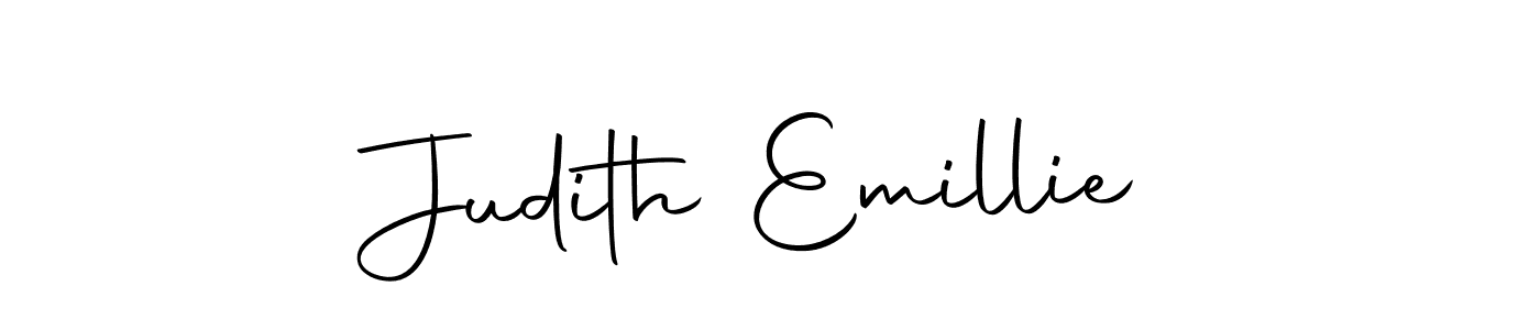 Create a beautiful signature design for name Judith Emillie. With this signature (Autography-DOLnW) fonts, you can make a handwritten signature for free. Judith Emillie signature style 10 images and pictures png