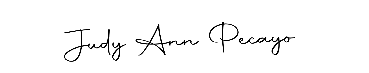Make a beautiful signature design for name Judy Ann Pecayo. With this signature (Autography-DOLnW) style, you can create a handwritten signature for free. Judy Ann Pecayo signature style 10 images and pictures png