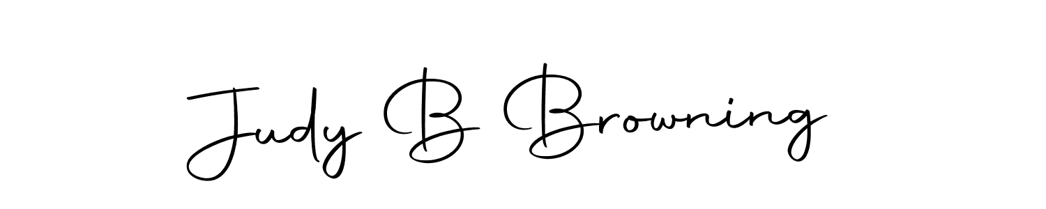 Design your own signature with our free online signature maker. With this signature software, you can create a handwritten (Autography-DOLnW) signature for name Judy B Browning. Judy B Browning signature style 10 images and pictures png