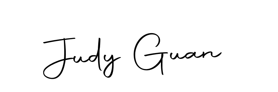 How to make Judy Guan name signature. Use Autography-DOLnW style for creating short signs online. This is the latest handwritten sign. Judy Guan signature style 10 images and pictures png