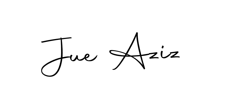 You can use this online signature creator to create a handwritten signature for the name Jue Aziz. This is the best online autograph maker. Jue Aziz signature style 10 images and pictures png