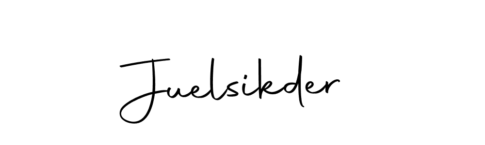 The best way (Autography-DOLnW) to make a short signature is to pick only two or three words in your name. The name Juelsikder include a total of six letters. For converting this name. Juelsikder signature style 10 images and pictures png