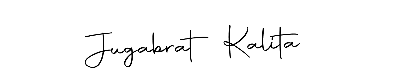 Create a beautiful signature design for name Jugabrat Kalita. With this signature (Autography-DOLnW) fonts, you can make a handwritten signature for free. Jugabrat Kalita signature style 10 images and pictures png