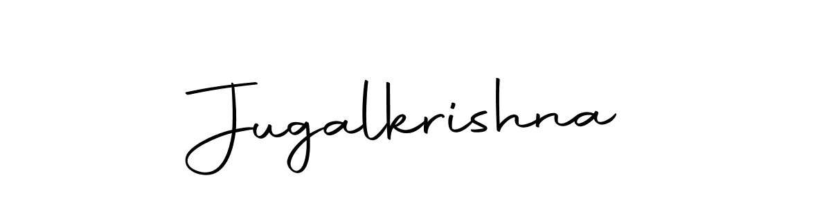 Use a signature maker to create a handwritten signature online. With this signature software, you can design (Autography-DOLnW) your own signature for name Jugalkrishna. Jugalkrishna signature style 10 images and pictures png