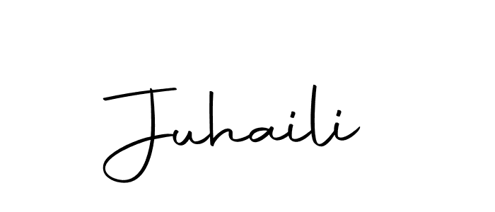 Use a signature maker to create a handwritten signature online. With this signature software, you can design (Autography-DOLnW) your own signature for name Juhaili. Juhaili signature style 10 images and pictures png