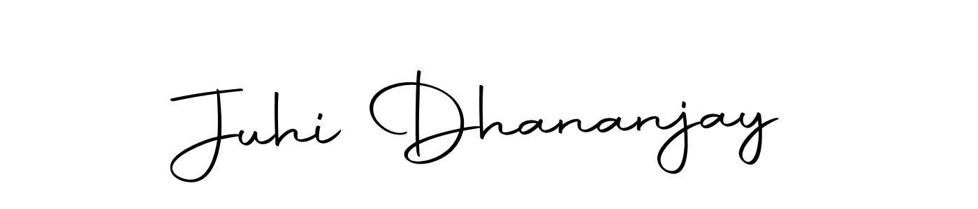 This is the best signature style for the Juhi Dhananjay name. Also you like these signature font (Autography-DOLnW). Mix name signature. Juhi Dhananjay signature style 10 images and pictures png