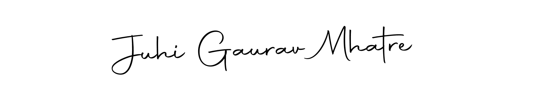 Design your own signature with our free online signature maker. With this signature software, you can create a handwritten (Autography-DOLnW) signature for name Juhi Gaurav Mhatre. Juhi Gaurav Mhatre signature style 10 images and pictures png