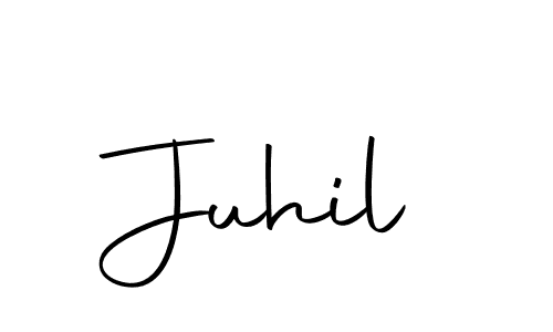 Make a beautiful signature design for name Juhil. With this signature (Autography-DOLnW) style, you can create a handwritten signature for free. Juhil signature style 10 images and pictures png