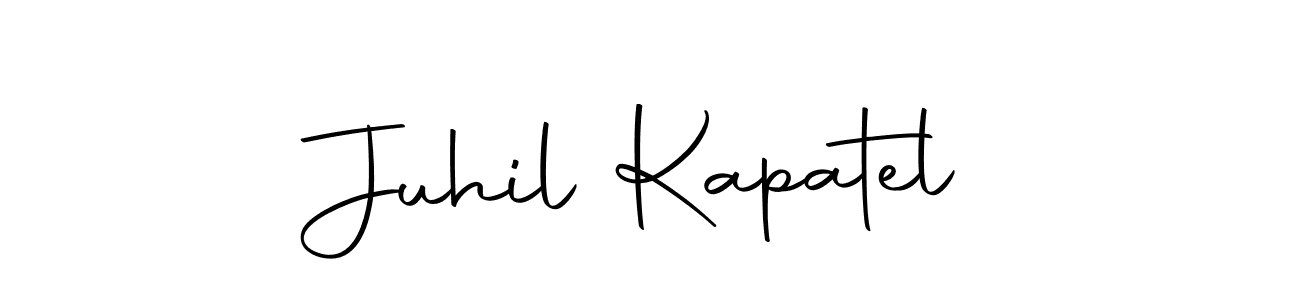 Autography-DOLnW is a professional signature style that is perfect for those who want to add a touch of class to their signature. It is also a great choice for those who want to make their signature more unique. Get Juhil Kapatel name to fancy signature for free. Juhil Kapatel signature style 10 images and pictures png