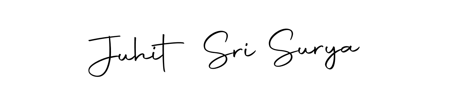 Also we have Juhit Sri Surya name is the best signature style. Create professional handwritten signature collection using Autography-DOLnW autograph style. Juhit Sri Surya signature style 10 images and pictures png
