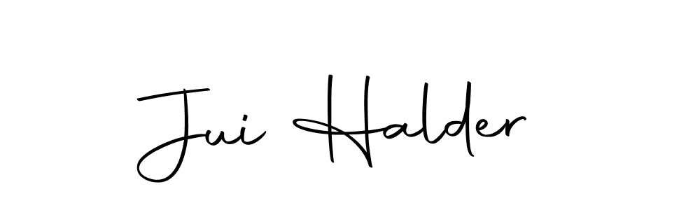 Create a beautiful signature design for name Jui Halder. With this signature (Autography-DOLnW) fonts, you can make a handwritten signature for free. Jui Halder signature style 10 images and pictures png