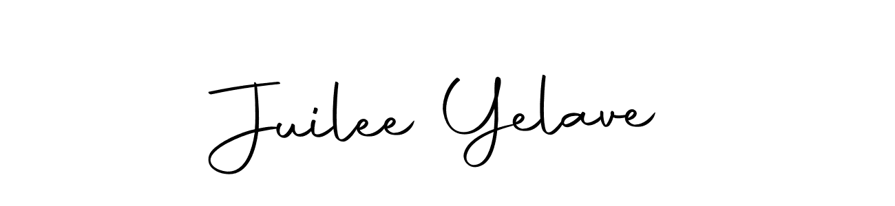 Create a beautiful signature design for name Juilee Yelave. With this signature (Autography-DOLnW) fonts, you can make a handwritten signature for free. Juilee Yelave signature style 10 images and pictures png