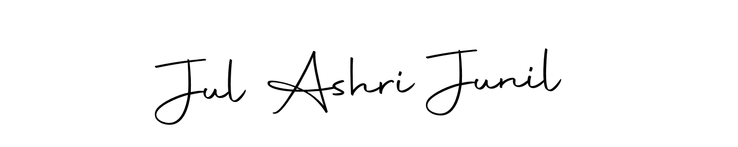 Make a short Jul Ashri Junil signature style. Manage your documents anywhere anytime using Autography-DOLnW. Create and add eSignatures, submit forms, share and send files easily. Jul Ashri Junil signature style 10 images and pictures png