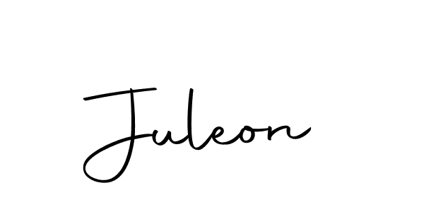 Design your own signature with our free online signature maker. With this signature software, you can create a handwritten (Autography-DOLnW) signature for name Juleon. Juleon signature style 10 images and pictures png