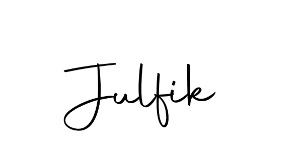 if you are searching for the best signature style for your name Julfik. so please give up your signature search. here we have designed multiple signature styles  using Autography-DOLnW. Julfik signature style 10 images and pictures png