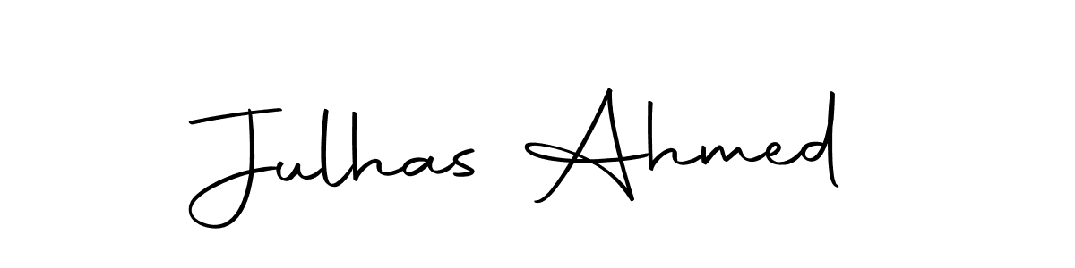 Make a beautiful signature design for name Julhas Ahmed. With this signature (Autography-DOLnW) style, you can create a handwritten signature for free. Julhas Ahmed signature style 10 images and pictures png
