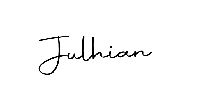 Make a beautiful signature design for name Julhian. With this signature (Autography-DOLnW) style, you can create a handwritten signature for free. Julhian signature style 10 images and pictures png