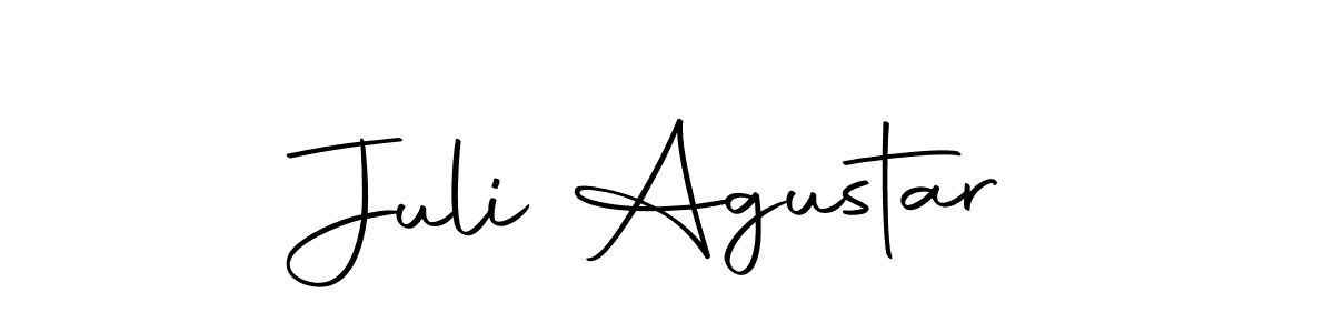 Juli Agustar stylish signature style. Best Handwritten Sign (Autography-DOLnW) for my name. Handwritten Signature Collection Ideas for my name Juli Agustar. Juli Agustar signature style 10 images and pictures png