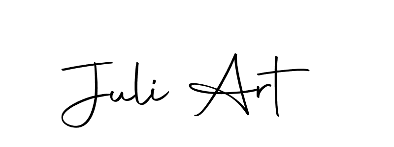 Similarly Autography-DOLnW is the best handwritten signature design. Signature creator online .You can use it as an online autograph creator for name Juli Art. Juli Art signature style 10 images and pictures png